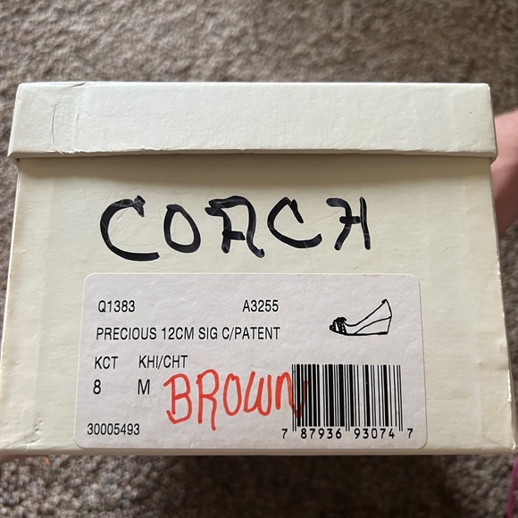 Coach 12CM Wedge Sig C Patent Leather - Picture 6 of 6